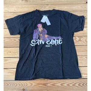 NWT Saweetie Graphic T Shirt Size Medium Men’s Black Short Sleeve MSRP $35